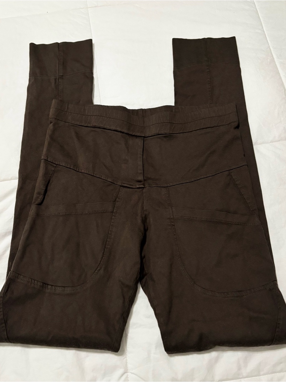 RUTI Olive Green High Waisted Stretchy Legging Style Pants